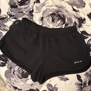 PINK Victoria's Secret Black Lounge Shorts